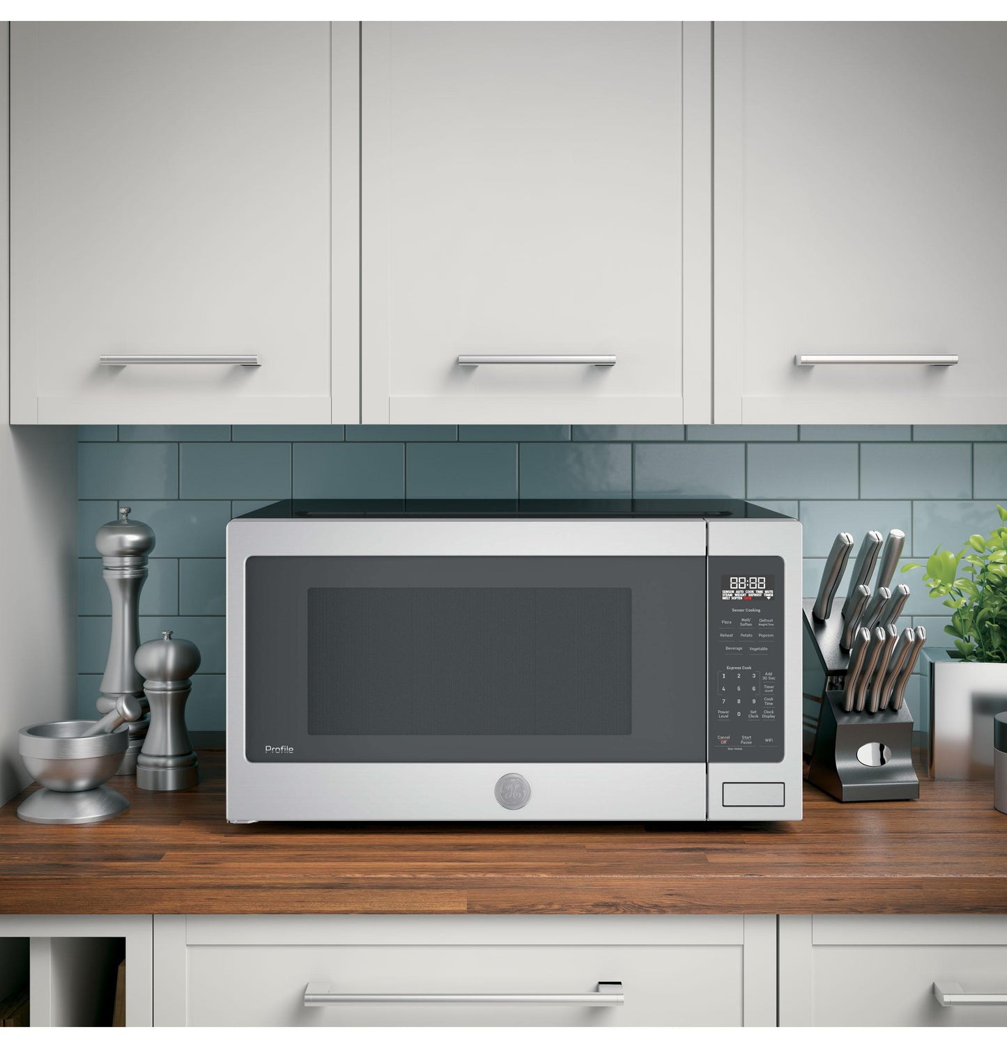 Ge Appliances PCST22U1WSS Ge Profile™ 2.2 Cu. Ft. Countertop Sensor Microwave Oven