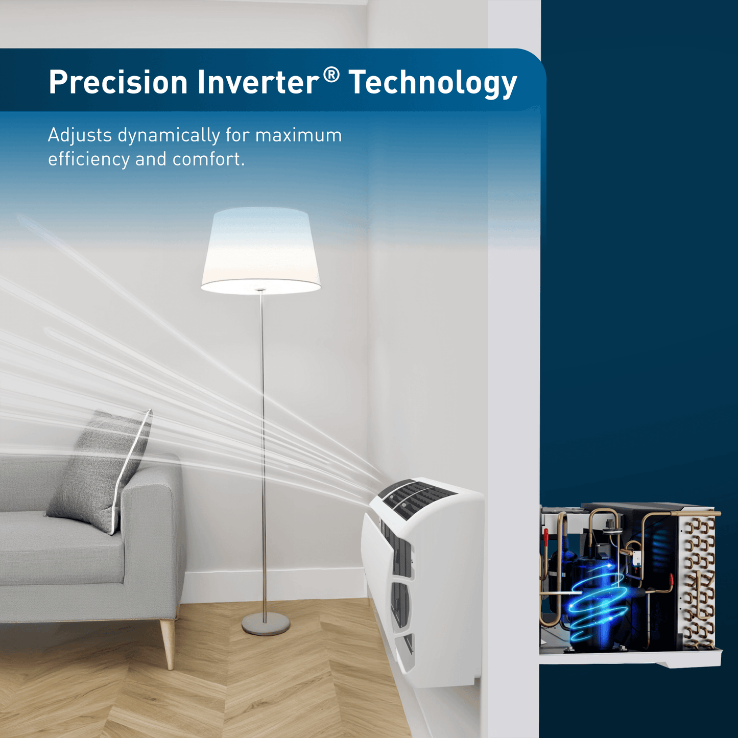 Friedrich WCVT10B30A Friedrich Wallmaster Inverter 10,000 Btu 230V Smart Through-The-Wall Air Conditioner - Cool Only