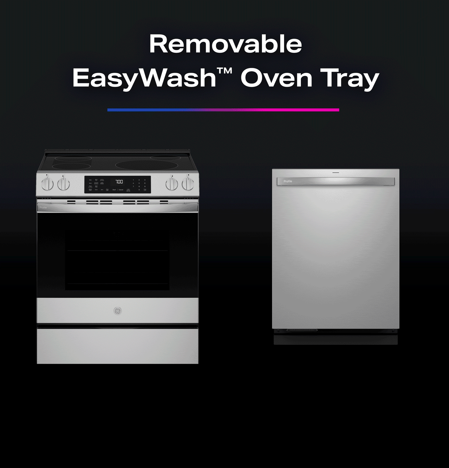 Ge Appliances PHS700AYFS Ge Profile™ Energy Star® 30" Smart Slide-In Induction And Convection Range With No Preheat Air Fry And Easywash™ Oven Tray