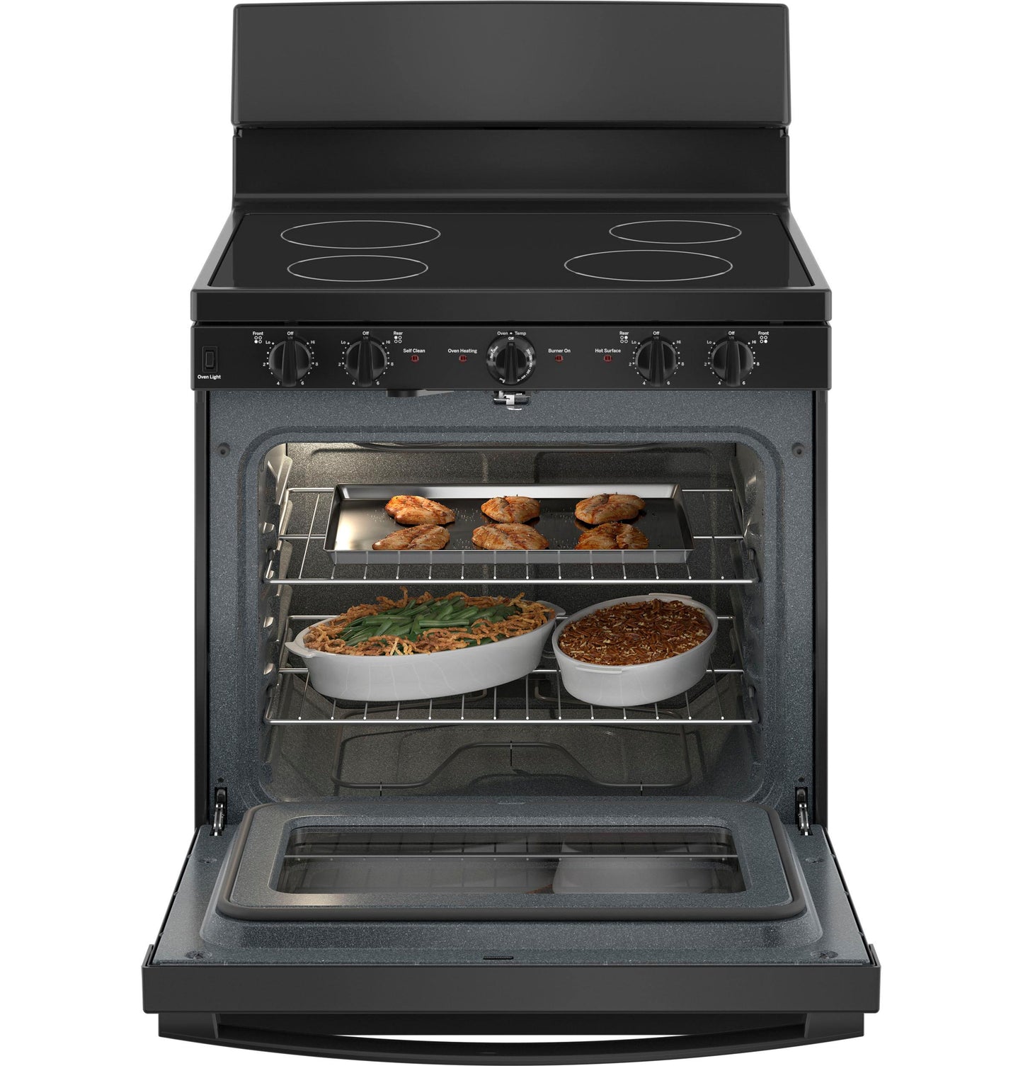 Ge Appliances JB480DYBB Ge® Energy Star® 30" Free-Standing Electric Radiant Smooth Cooktop Range