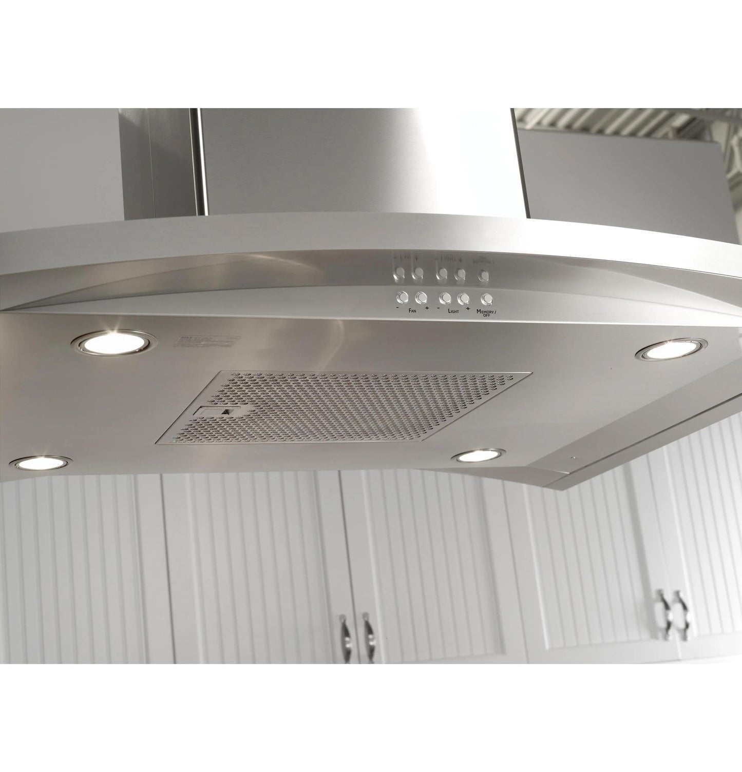Haier UVI7361SWSS 36" Island-Mount Chimney Hood