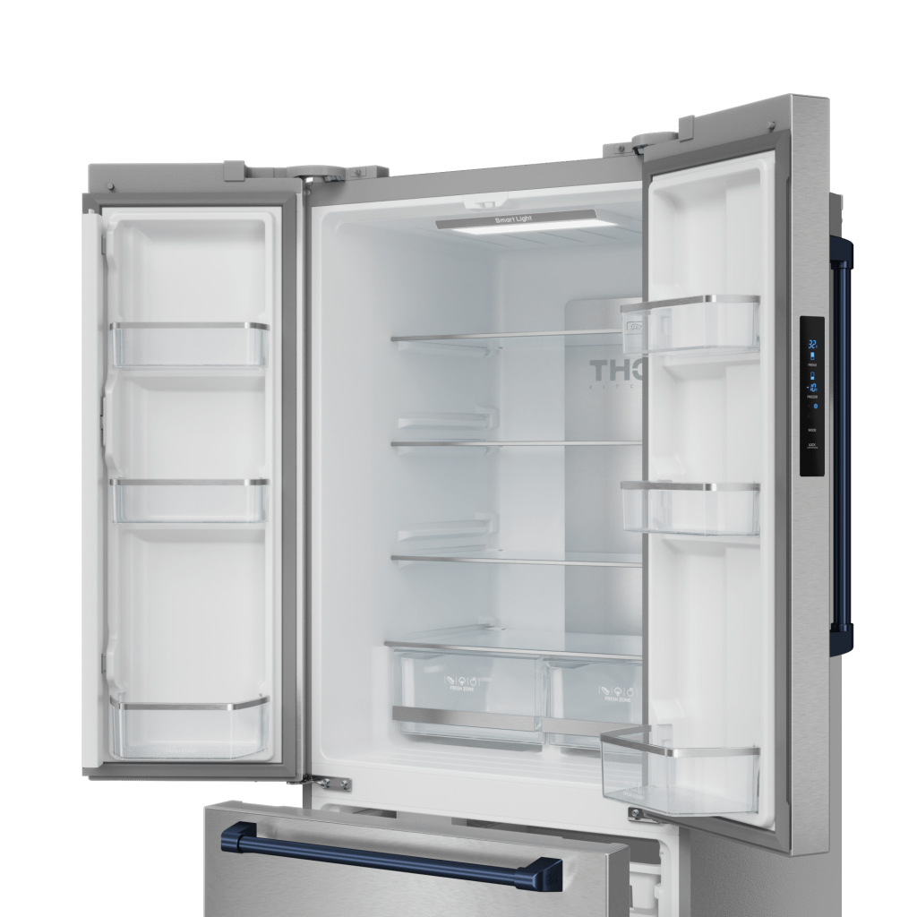 Thor Kitchen RF3017FFD99BLU 30 Inch 17.7 Cu Ft French Door Counter Depth Refrigerator With Ice Maker In Stainless Steel/Navy Blue Gordon Ramsay Series - Rf3017Ffd99-Blu