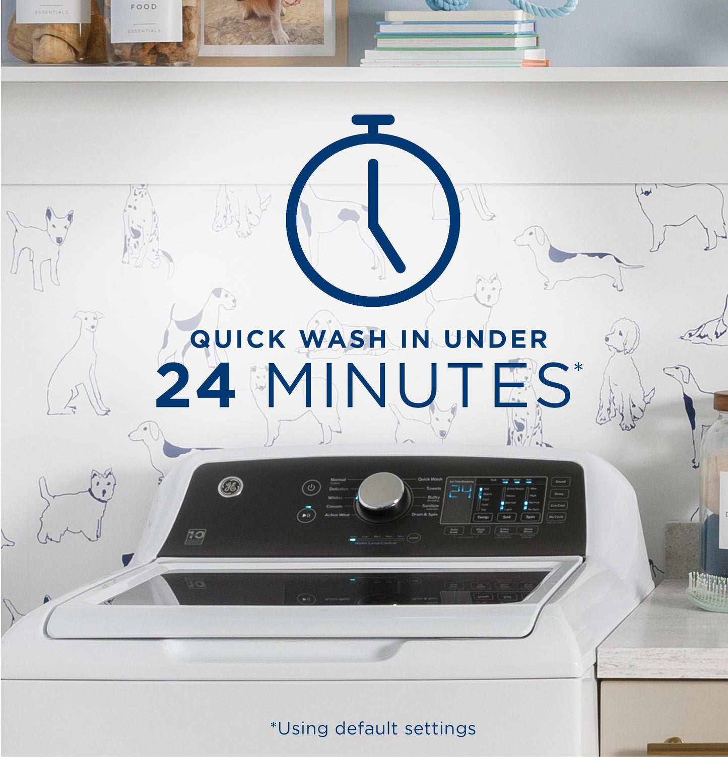 Ge Appliances GTW585BPVDG Ge® 4.5 Cu. Ft. Capacity Washer With Water Level Control