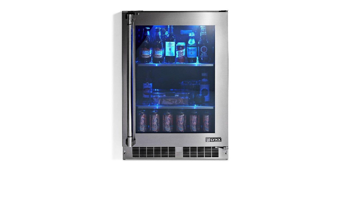 Lynx LN24REFG 24" Outdoor Refrigerator With Glass Door (Ln24Refg)