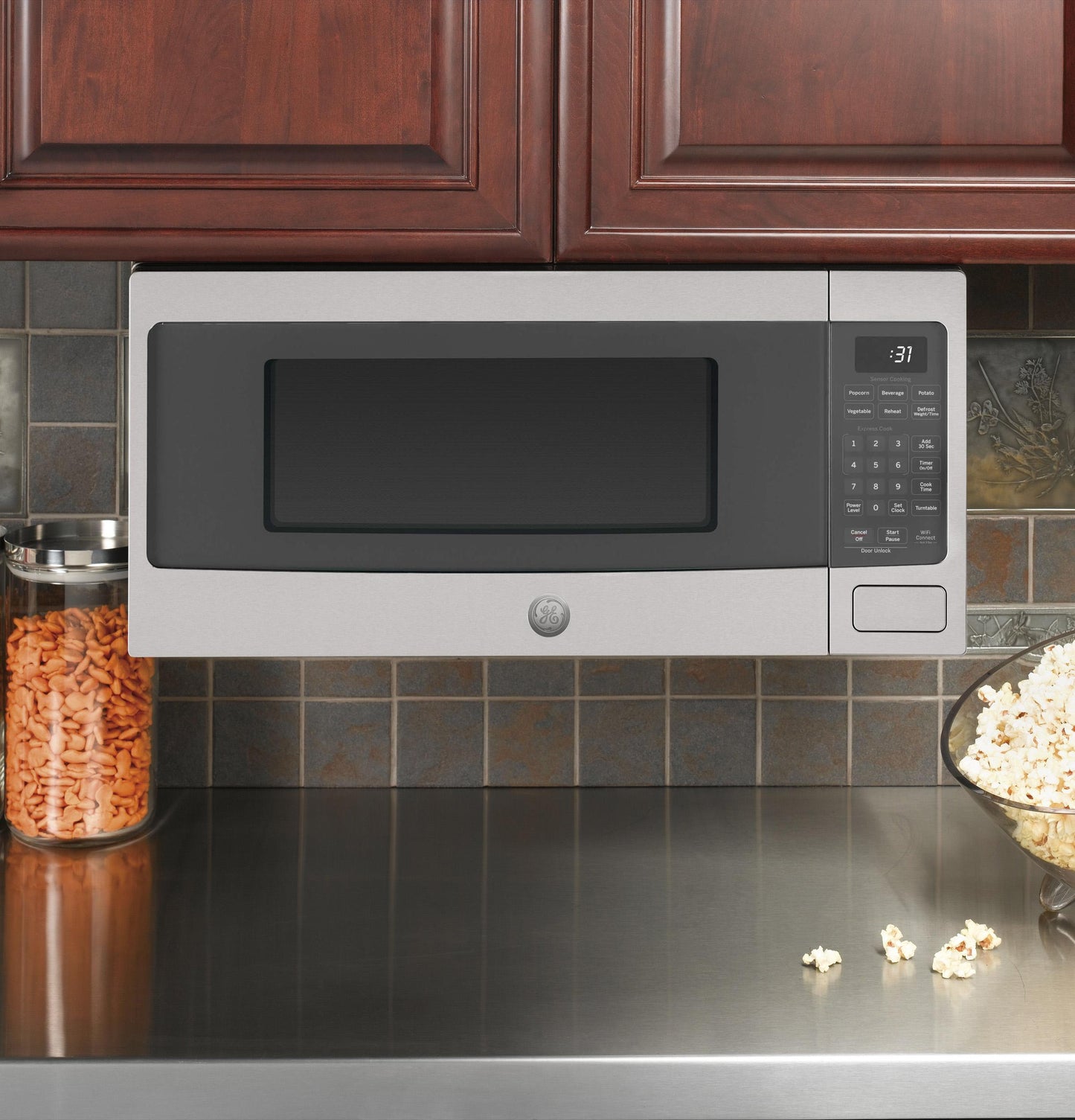 Ge Appliances PCHK11S1WSS Ge Profile™ 1.1 Cu. Ft. Countertop Microwave Oven