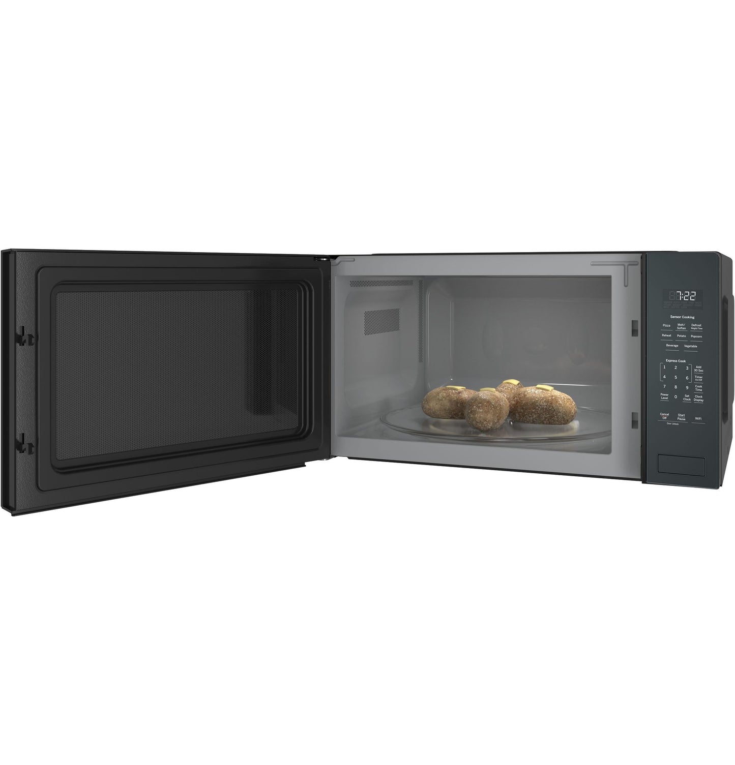 Ge Appliances PCWK22U1WBB Ge Profile™ 2.2 Cu. Ft. Built-In Sensor Microwave Oven