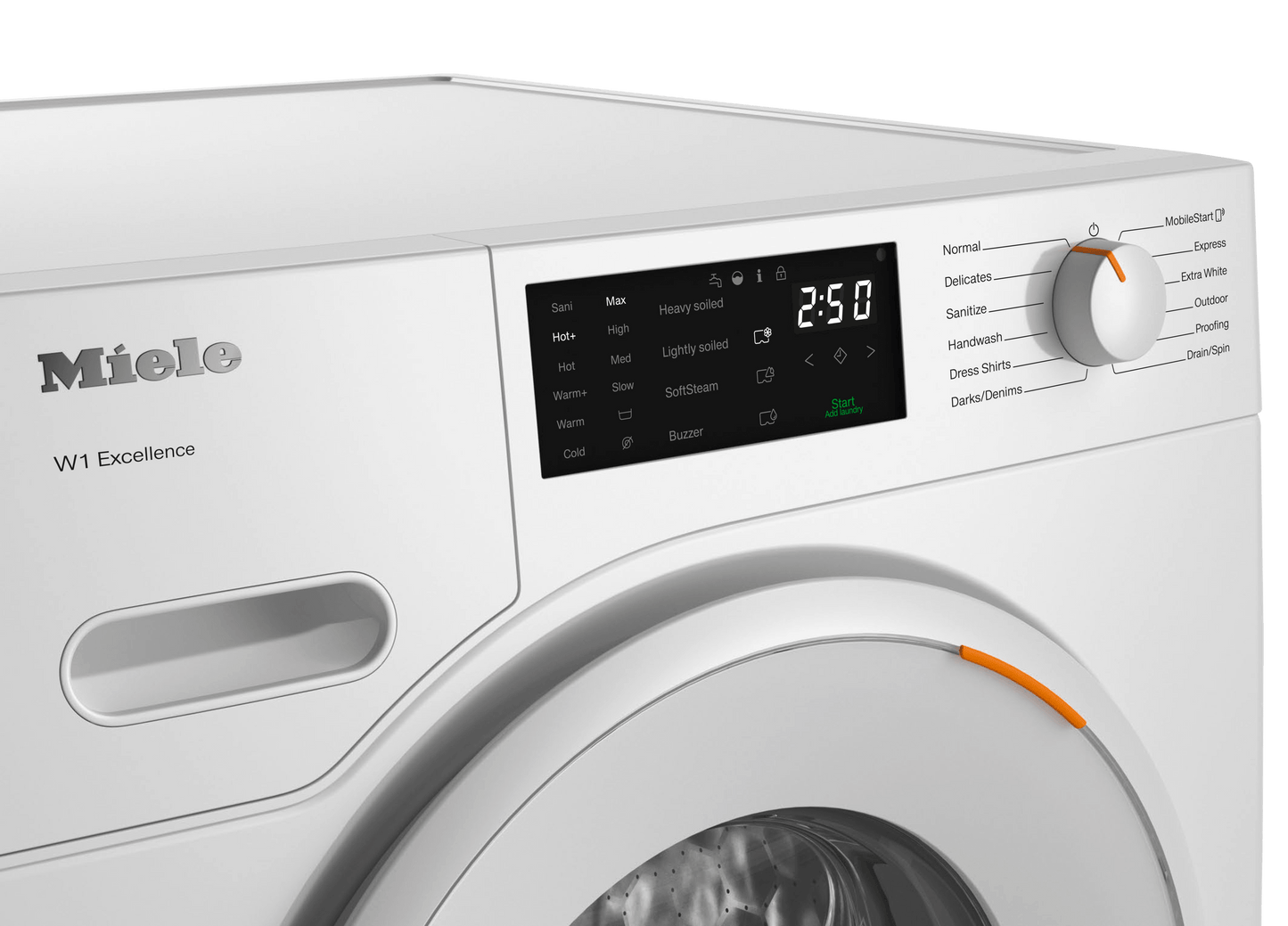 Miele WXD160WCS Wxd160 Wcs Lotus White - W1 Front-Loading Washing Machine: 8 Kg 1600 Rpm Pre-Ironing Miele@Home Capdosing Honeycomb Drum