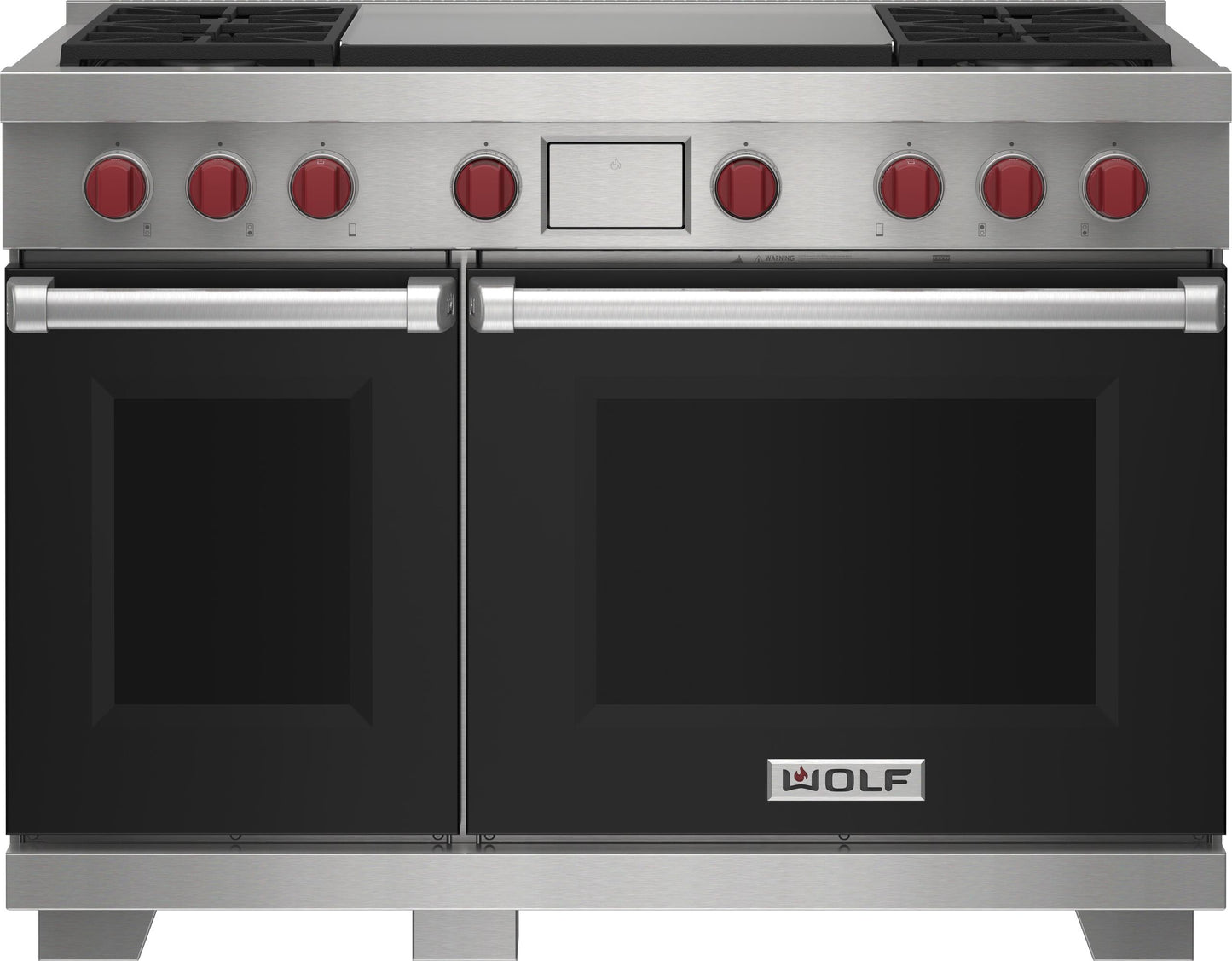 Wolf DF48450DGWHP 48" Dual Fuel Range - 4 Burners And Infrared Dual Griddle