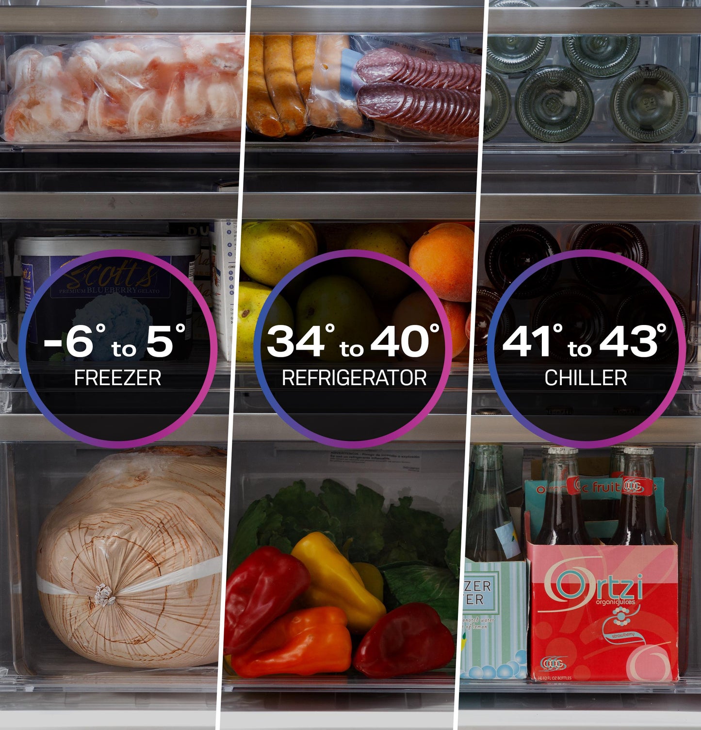 Ge Appliances PHD23BYWFS Ge Profile™ Energy Star® 22.9 Cu. Ft. Counter-Depth Quad-Door Refrigerator With Dual-Dispense Autofill Pitcher And Door In Door