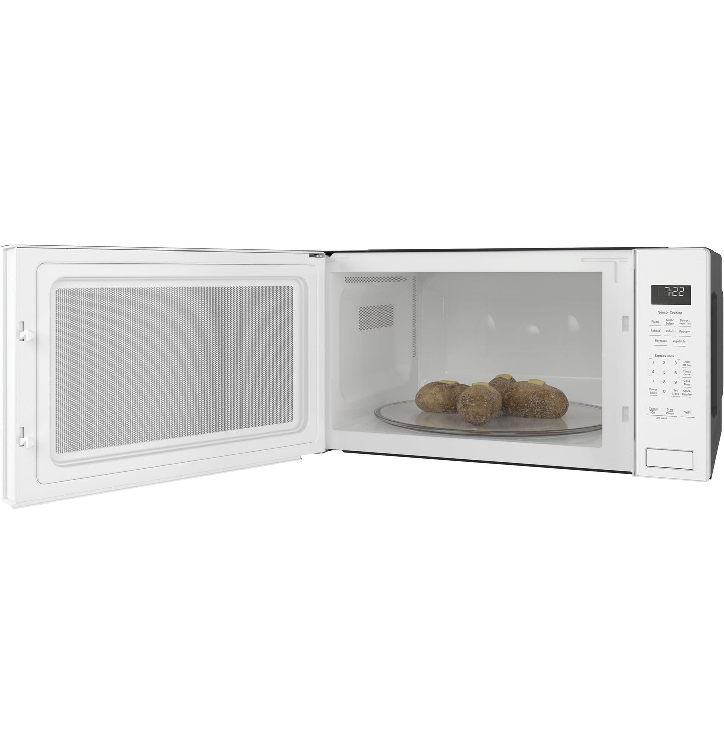 Ge Appliances PCWK22U1WWW Ge Profile™ 2.2 Cu. Ft. Built-In Sensor Microwave Oven