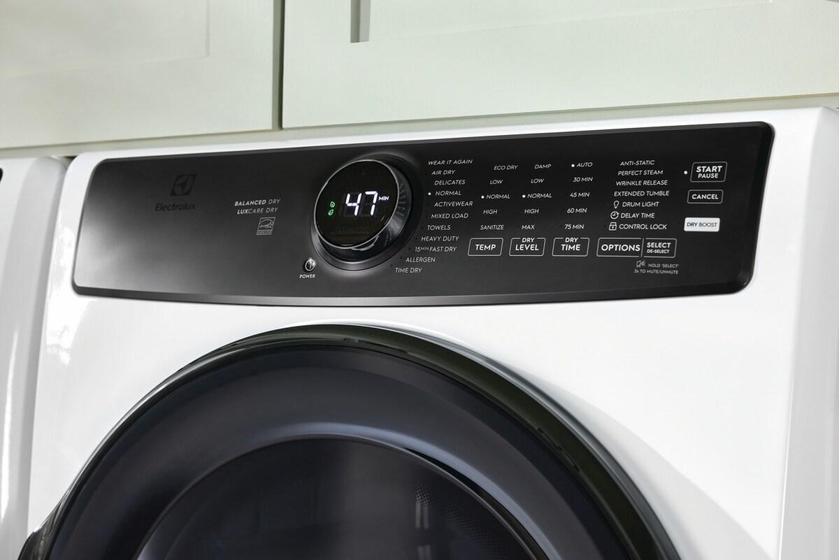Electrolux ELFE7738AW Electrolux Front Load Perfect Steam™ Electric Dryer With Balanced Dry™ And Instant Refresh - 8.0 Cu. Ft.