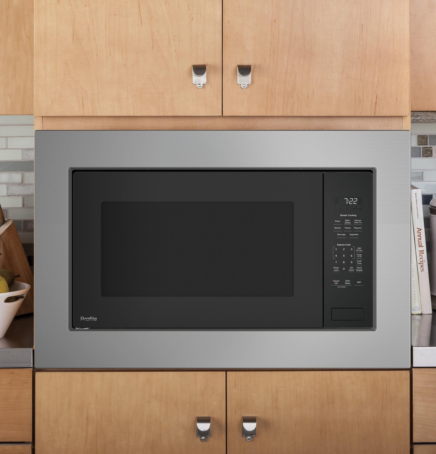 Ge Appliances PCWK22U1WDD Ge Profile™ 2.2 Cu. Ft. Built-In Sensor Microwave Oven