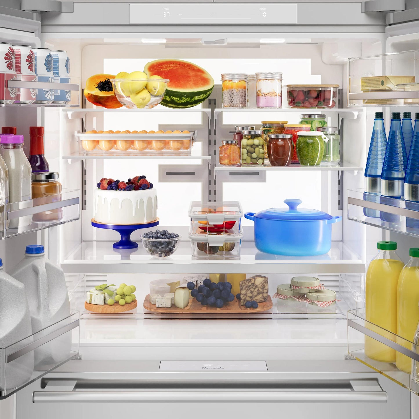 Thermador T36FL810NS Masterpiece® Freestanding French Door Bottom Mount Refrigerator 36'' Masterpiece® Stainless Steel