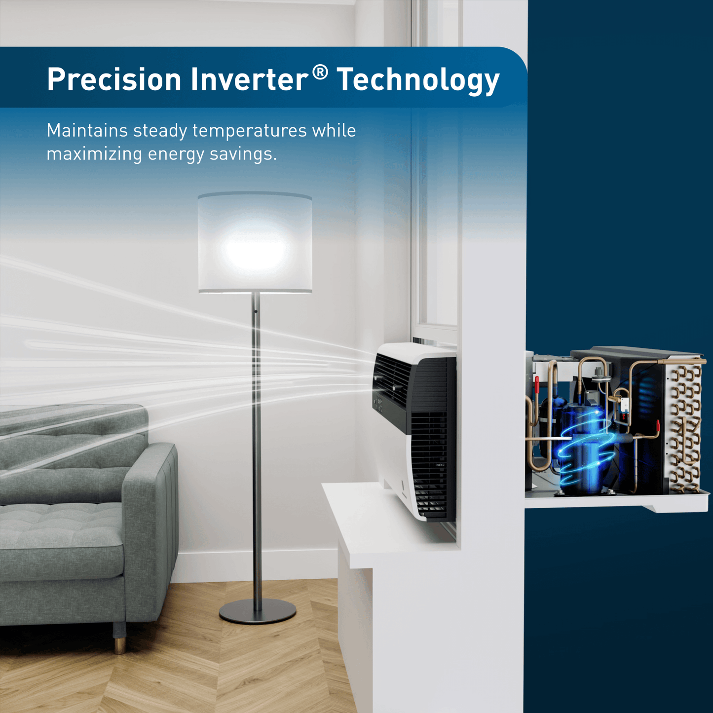 Friedrich KHVL28B35A Friedrich K Hl Inverter 28,000 Btu 230V Smart Window/Wall Air Conditioner With Heat Pump
