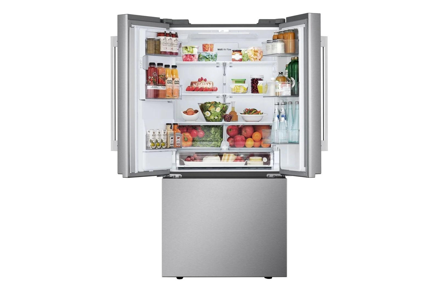 Lg LF20G6331S 20 Cu. Ft. 3-Door French Door, Counter-Depth Max™ Refrigerator With Hybrid Handles