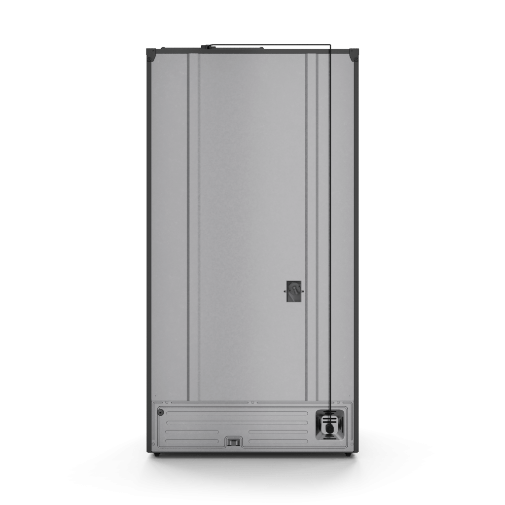 Thor Kitchen RF3621CTD00BLU 36 Inch 20.3 Cu Ft French Door Counter Depth Refrigerator With Ice Maker In Black/Navy Blue Gordon Ramsay Series - Rf3621Ctd00-Blu