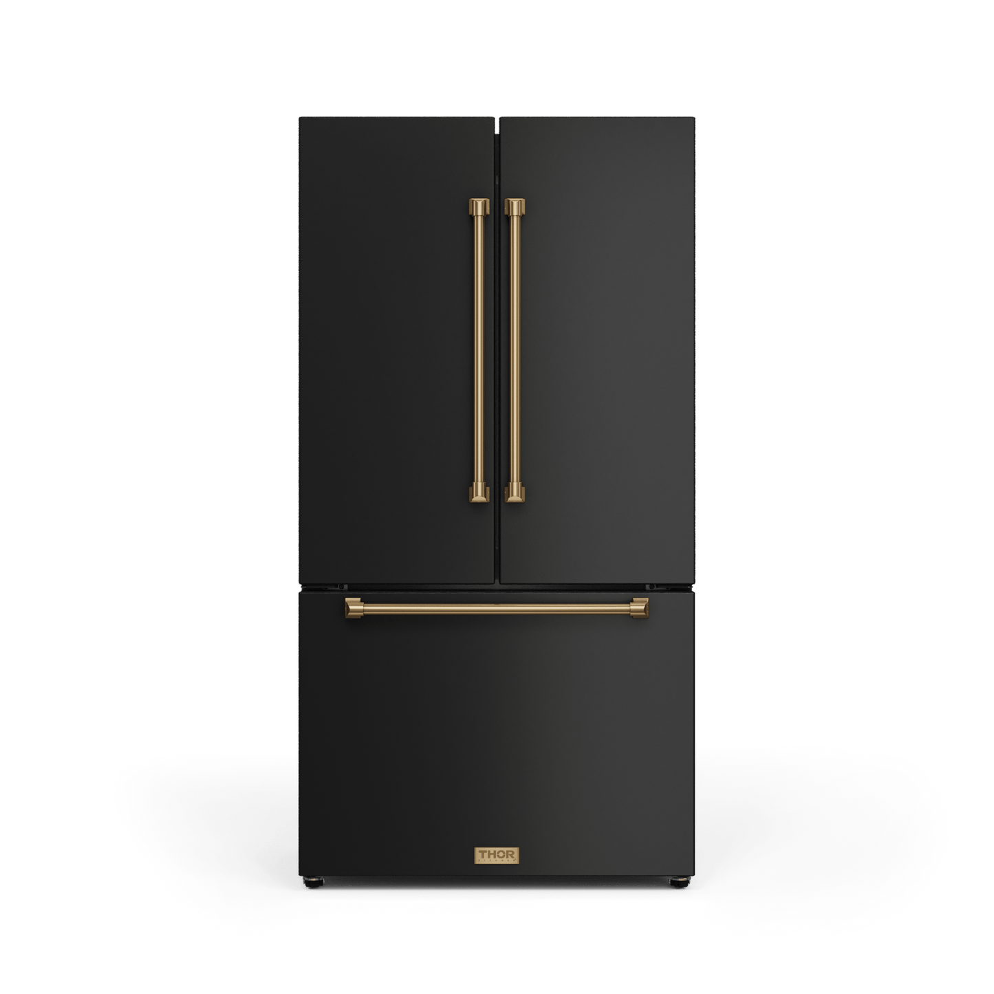 Thor Kitchen RF3621CTD00BRZ 36 Inch 20.3 Cu Ft French Door Counter Depth Refrigerator With Ice Maker In Black/Bronze Gordon Ramsay Series - Rf3621Ctd00-Brz