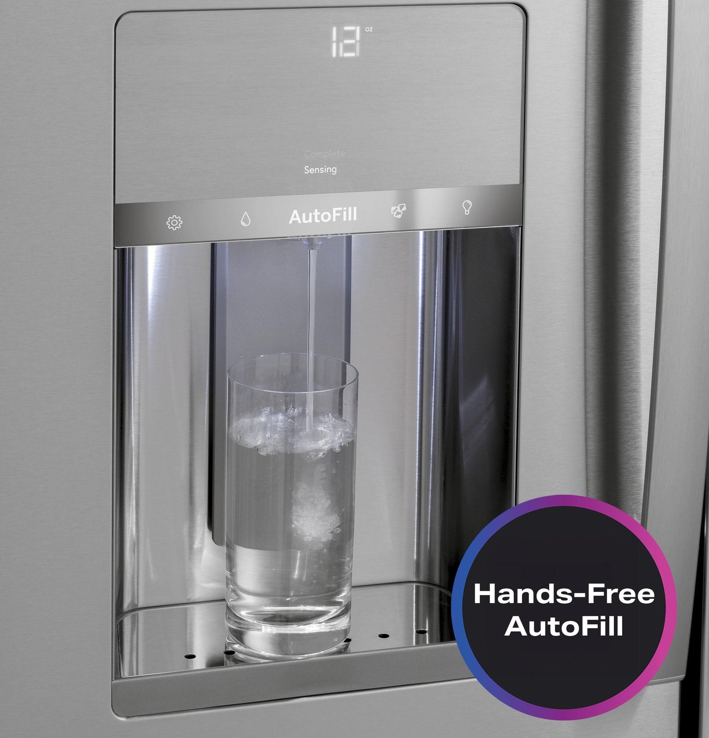 Ge Appliances PXD22BYPFS Ge Profile™ 22.4 Cu. Ft. Smart Counter-Depth Fingerprint Resistant 4-Door French-Door Refrigerator With Door In Door