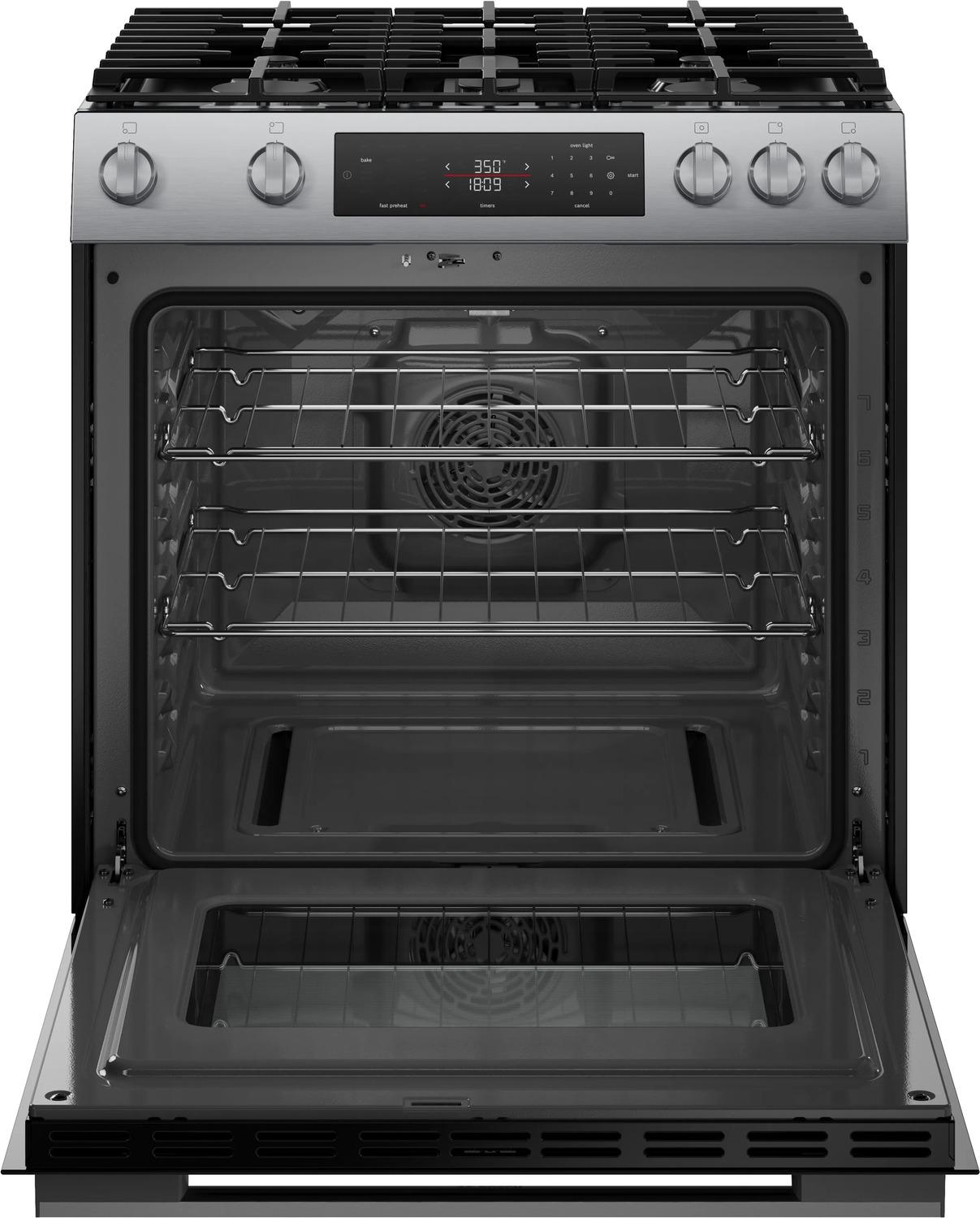 Bosch HGF1050MUC 100 Series Freestanding Gas Range Stainless Steel