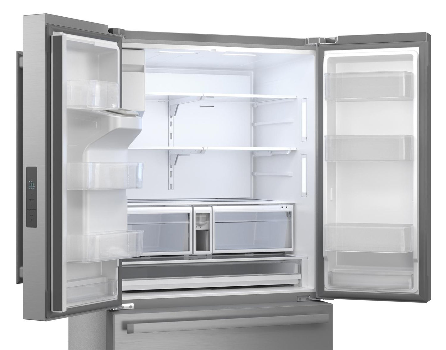 Sharp SJF2955KS Sharp French 3-Door Refrigerator With Water Dispenser