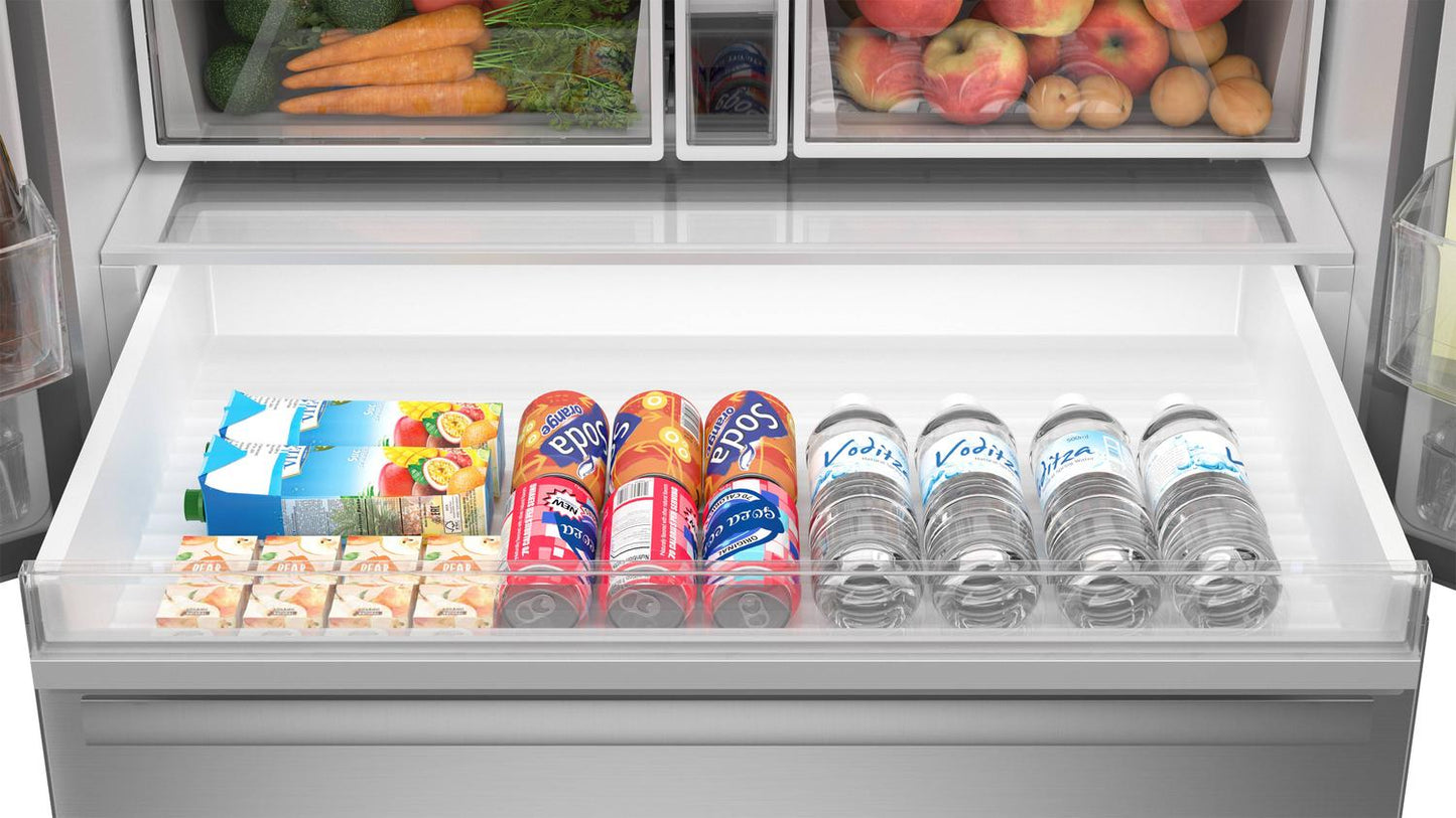 Sharp SJF2955KS Sharp French 3-Door Refrigerator With Water Dispenser