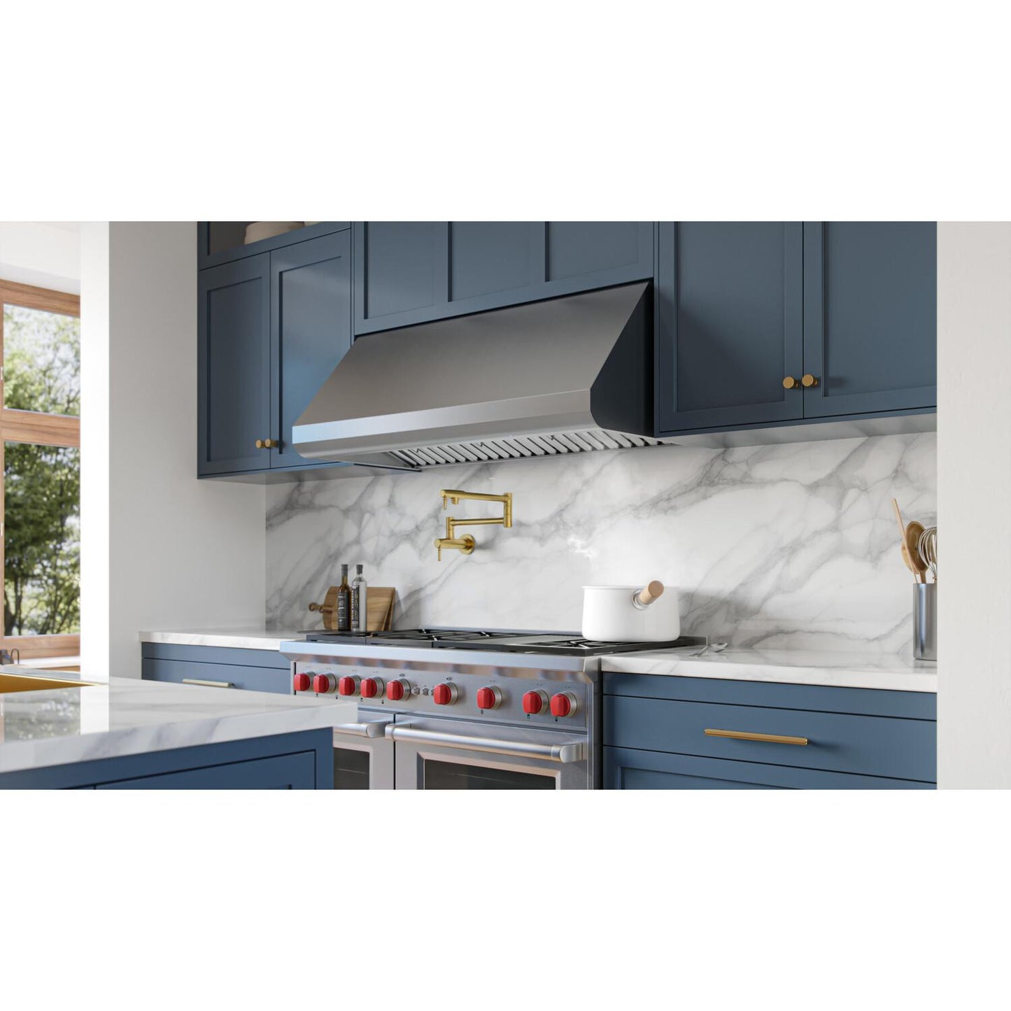 Broan E6048TSSM Broan 1260 Max Blower 48-Inch Stainless Steel Canopy Range Hood