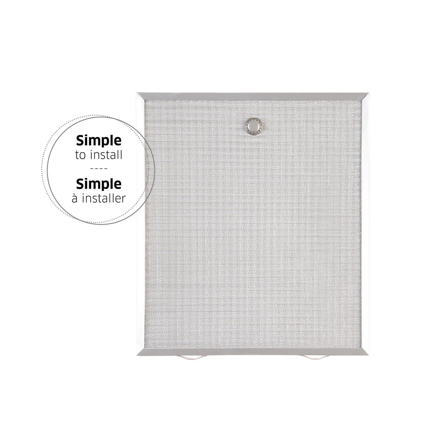 Broan HPFAMM30 Broan-Nutone® Genuine Replacement Aluminum Filter For Range Hoods, 15-3/4" X 13-7/8", Fits Select Models, (2-Pack)
