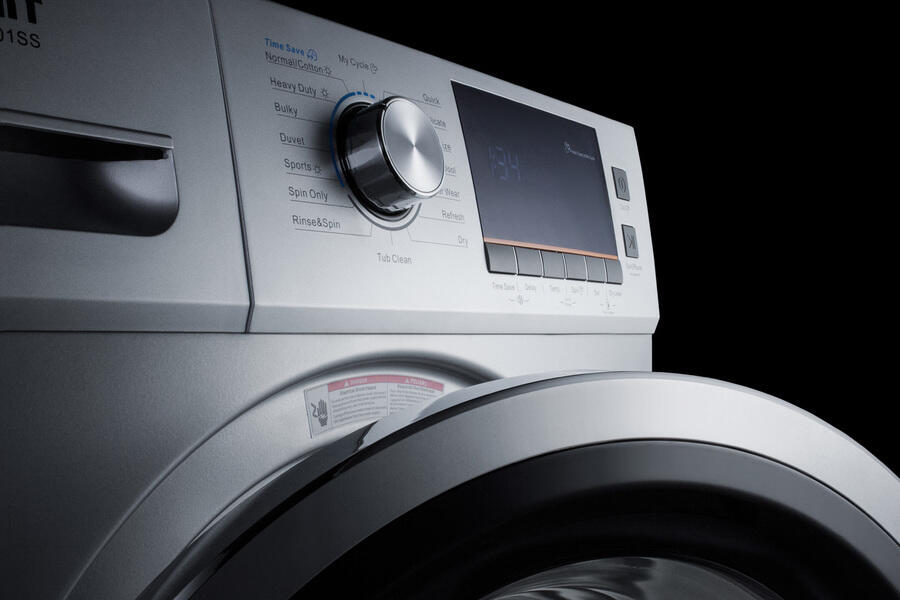 Summit SPWD2201SS 24" Wide 115V Washer/Dryer Combo For Non-Vented Use In Platinum Finish