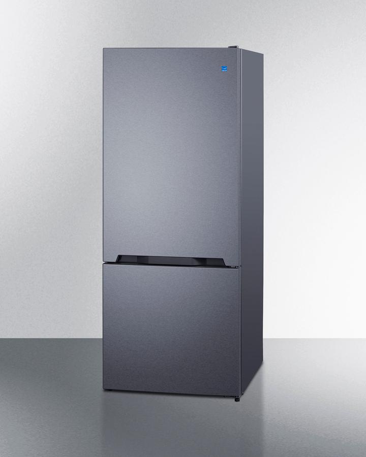 Summit FFBF154SS 28" Wide Bottom Mount Refrigerator-Freezer