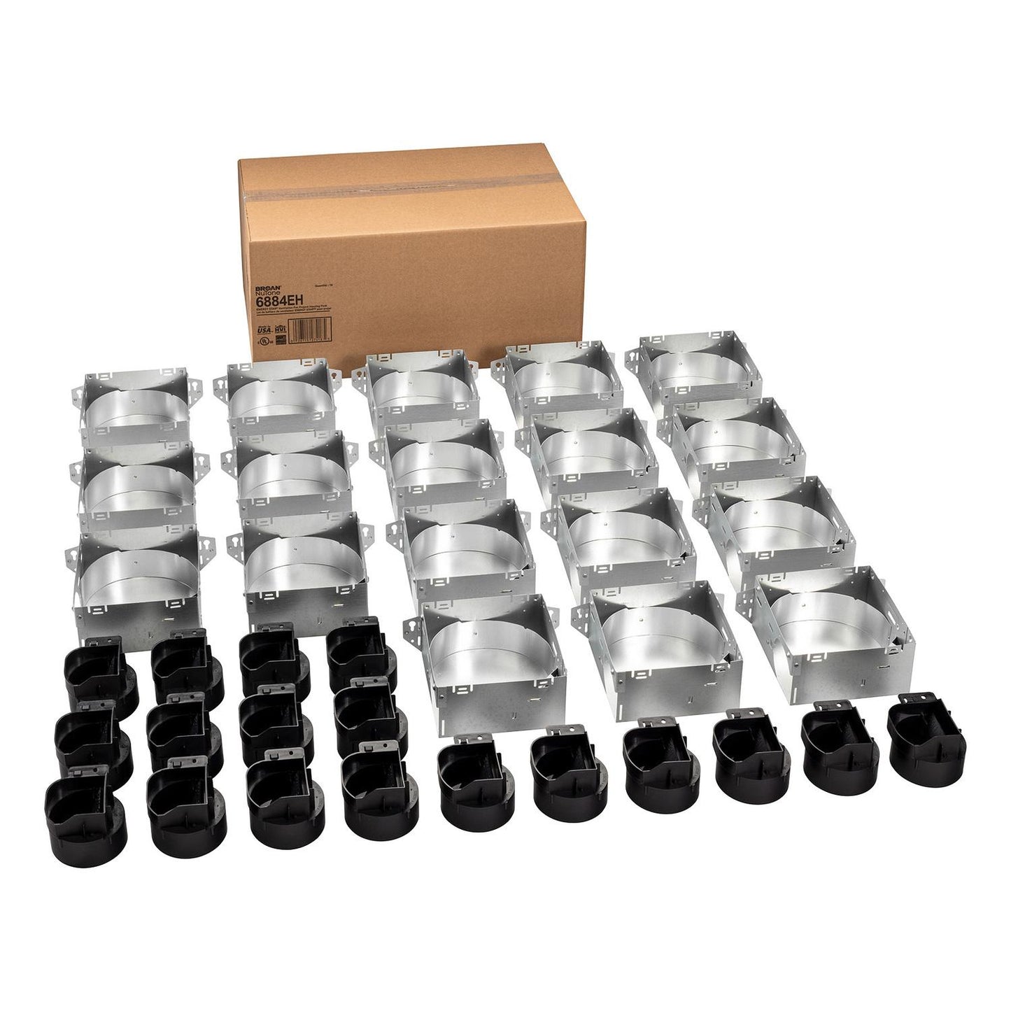 Broan 6884EH Broan-Nutone® Housing Pack For 1688Ef And 1696Nef (Damper And 4" Plastic Duct Connector Included)