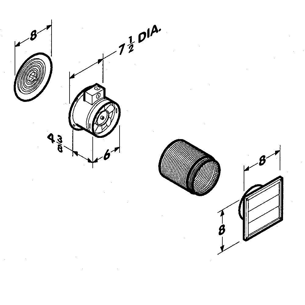 Broan 512M Broan® 70 Cfm Through-Wall Ventilation Fan
