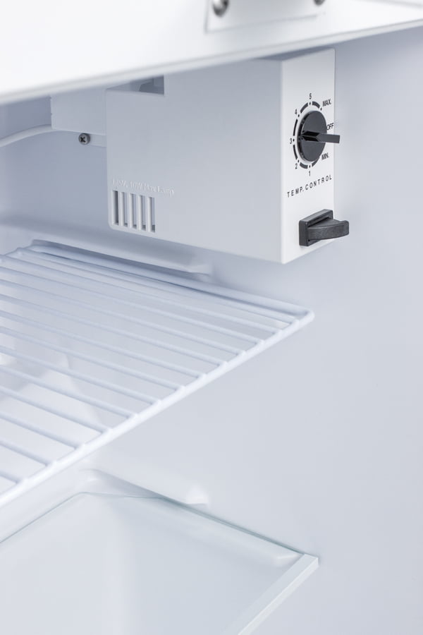 Summit CP351WLLF2PLUS2 Compact Two-Door Cycle Defrost Refrigerator-Freezer With Combination Lock And Nist Calibrated Thermometers