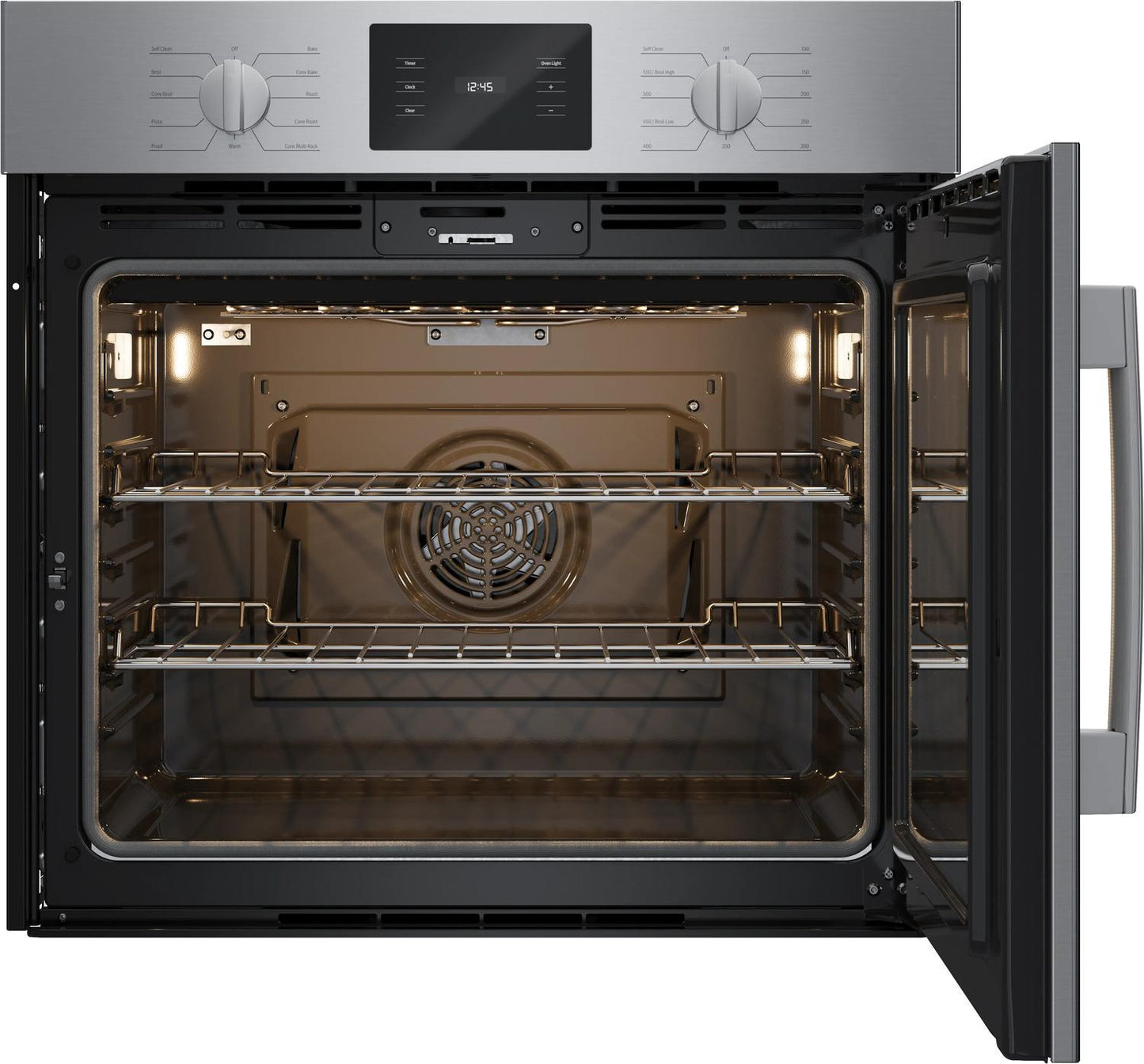 Bosch HBL5455RUC 500 Series Single Wall Oven 30" Right Sideopening Door, Stainless Steel