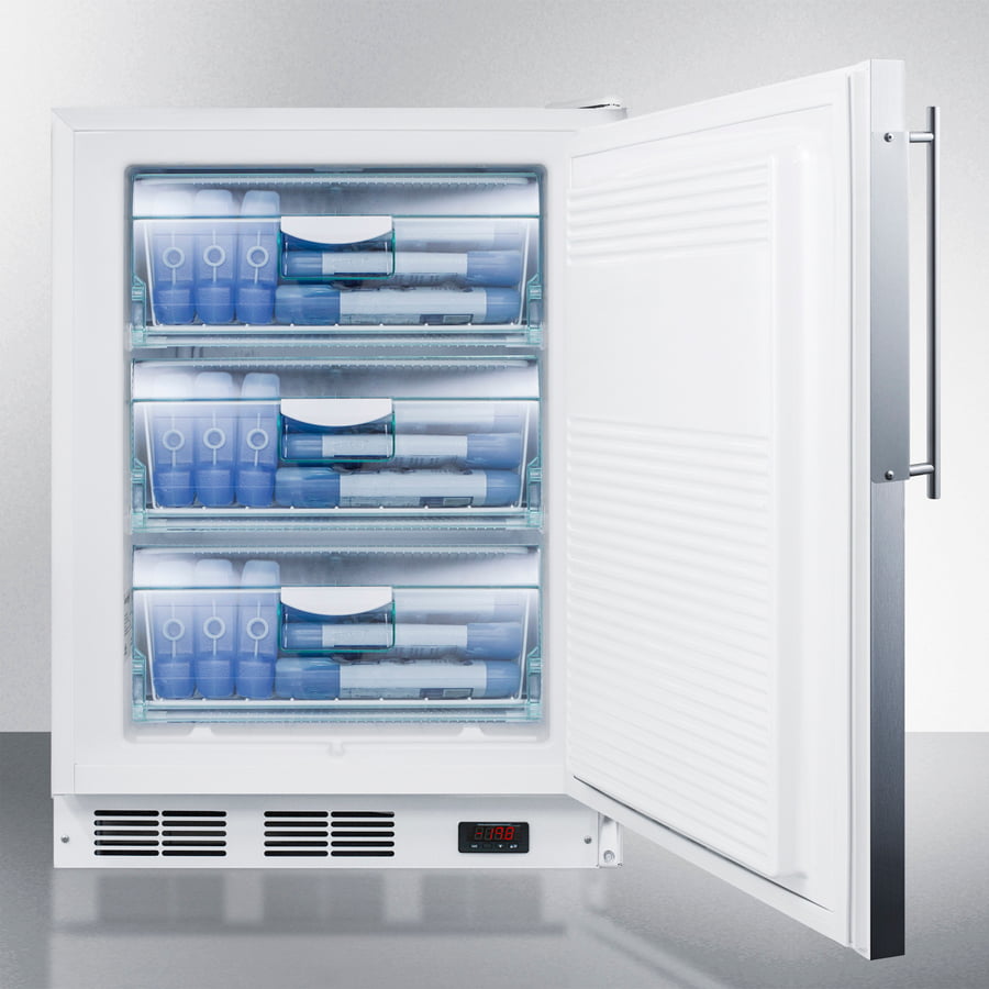 Summit VT65MLBIFRADA Ada Compliant Built-In Medical All-Freezer With Lock, Capable Of -25 C Operation; Door Accepts Panels