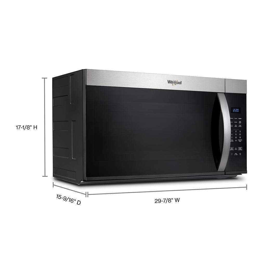 Whirlpool WMMS3130RS 30 W 1.7 Cu. Ft Over The Range Microwave With 1000-Watts Cooking Power