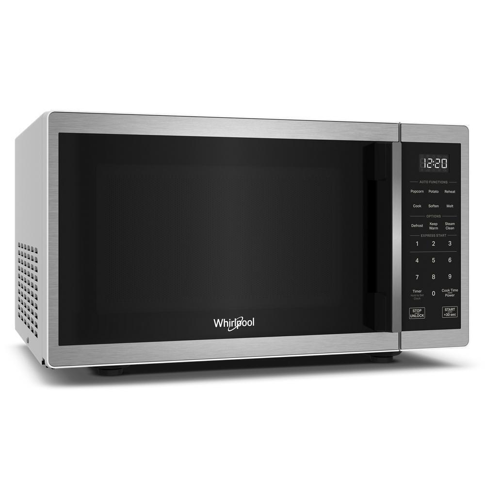 Whirlpool WMCS3019RS 0.9 Cu. Ft. Stainless Steel Countertop Microwave With Steam Clean - 900 Watt