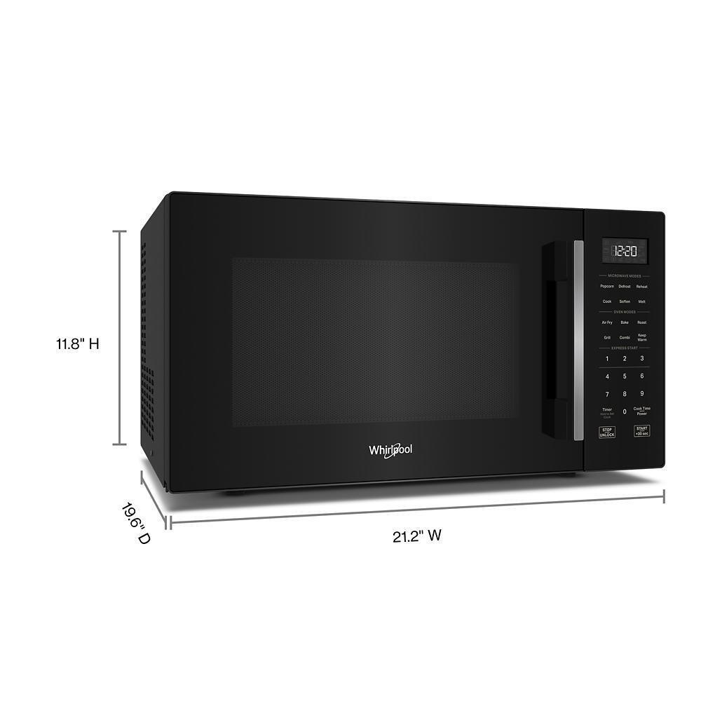 Whirlpool WMCS5522RB 1.0 Cu. Ft. Black All-In-One Multifunctional Countertop Microwave With Air Fry - 900 Watt