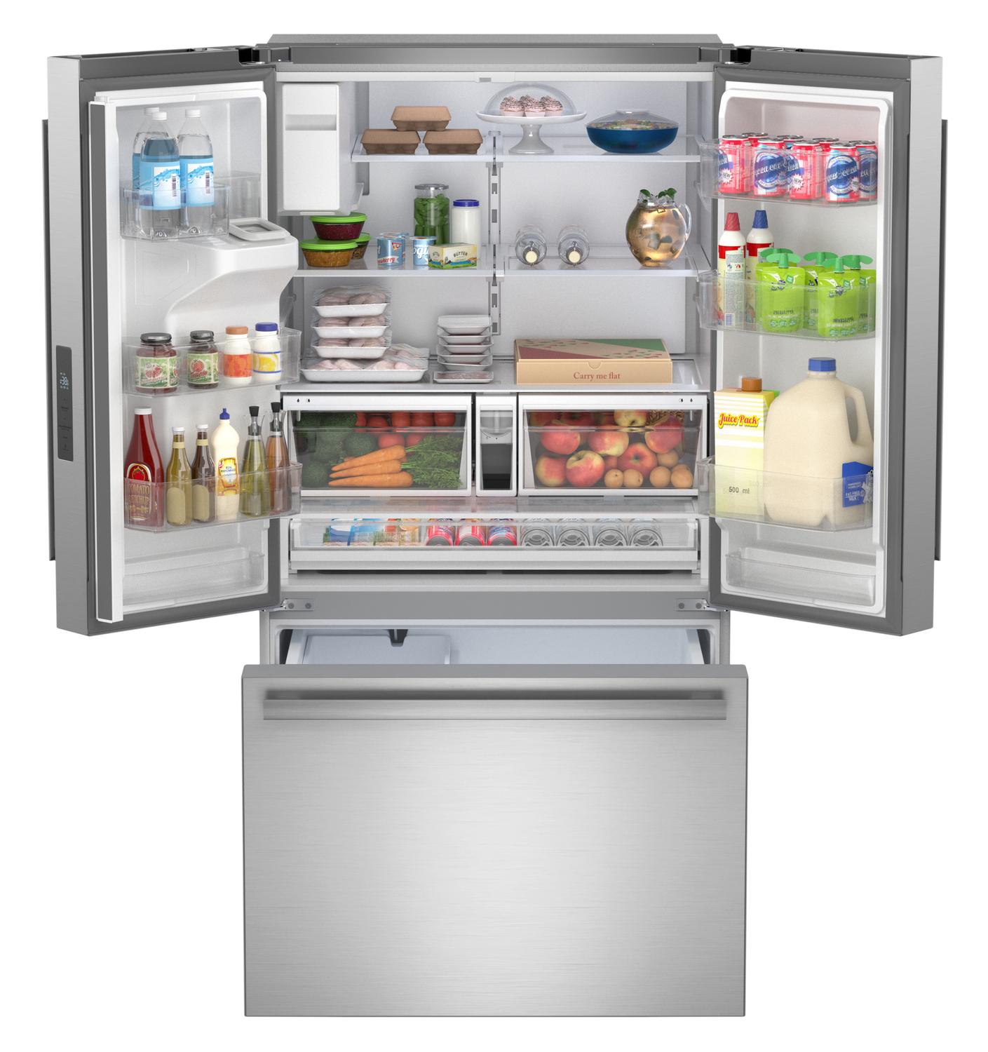Sharp SJF2955KS Sharp French 3-Door Refrigerator With Water Dispenser