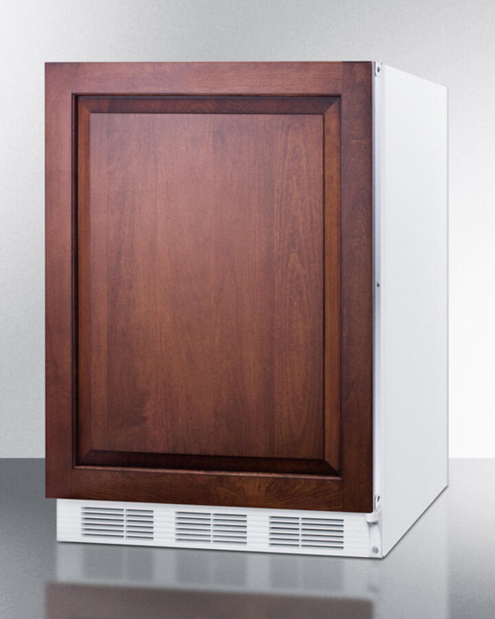 Summit AL650BIIF Built-In Undercounter Ada Compliant Refrigerator-Freezer For General Purpose Use, Cycle Defrost W/Dual Evaporator Cooling, Panel-Ready Door, And White Cabinet