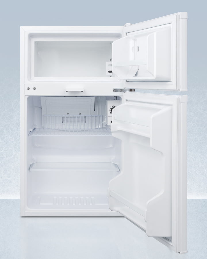 Summit CP351WLLF2PLUS2 Compact Two-Door Cycle Defrost Refrigerator-Freezer With Combination Lock And Nist Calibrated Thermometers