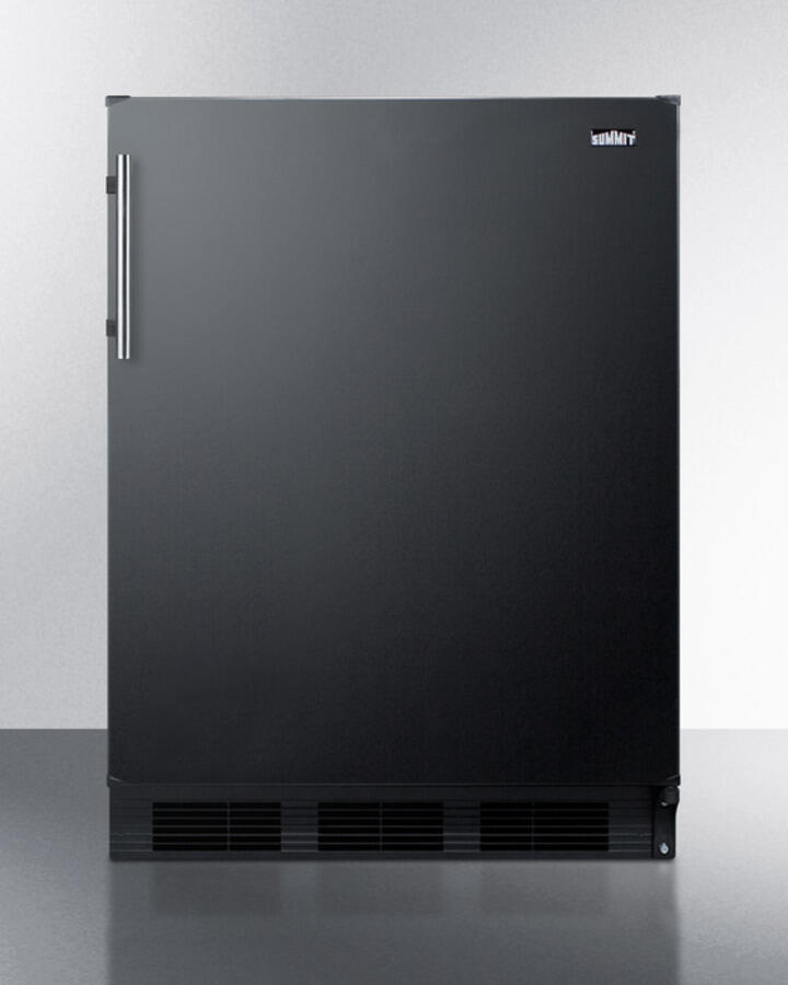 Summit CT663BADA Ada Compliant Freestanding Refrigerator-Freezer For Residential Use, Cycle Defrost With Deluxe Interior And Black Finish