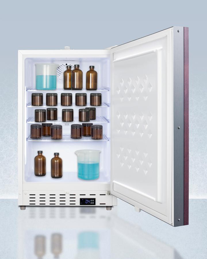 Summit ADA404REFIF 20" Wide Built-In Healthcare All-Refrigerator, Ada Compliant (Panel Not Included)