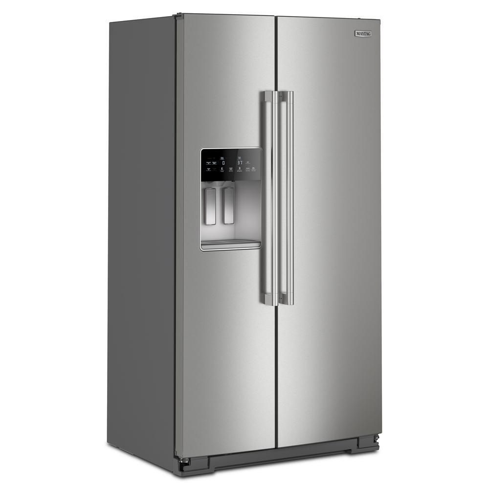 Maytag MRSC6636RZ 36-Inch Wide Counter-Depth Side-By-Side Refrigerator With Arctic Blue Interior - 20.8 Cu. Ft.