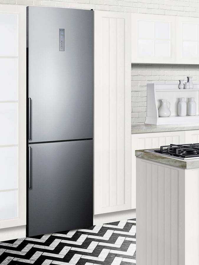 Summit FFBF192SSBI 24" Wide Built-In Bottom Freezer Refrigerator