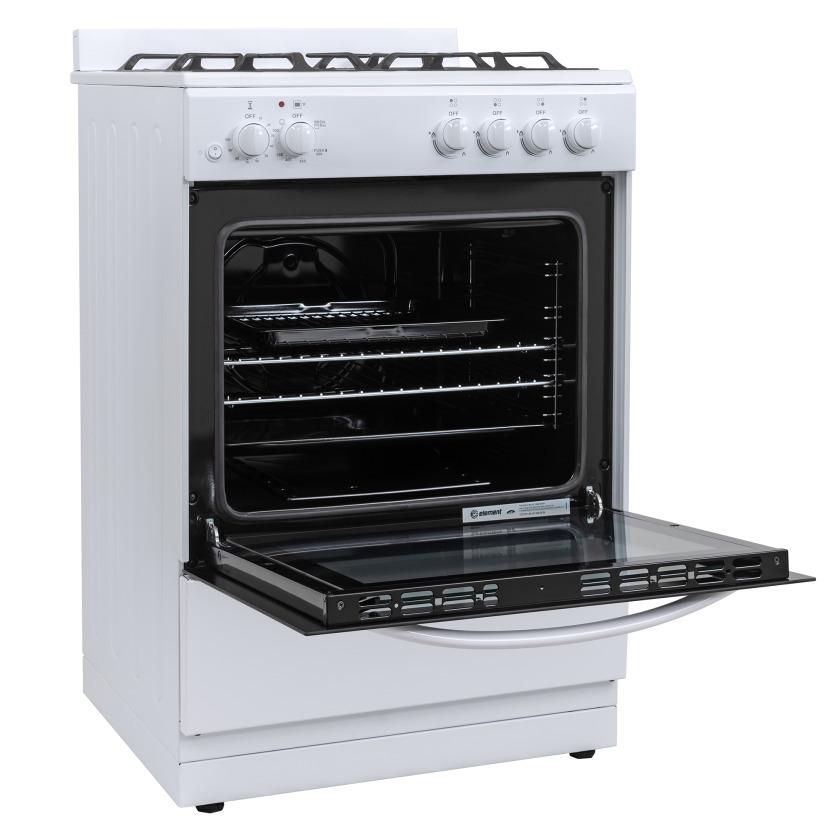Element Appliance EGR244MCCW Element 2.4 Cu. Ft. 24 Gas Range - White (Egr244Mccw)
