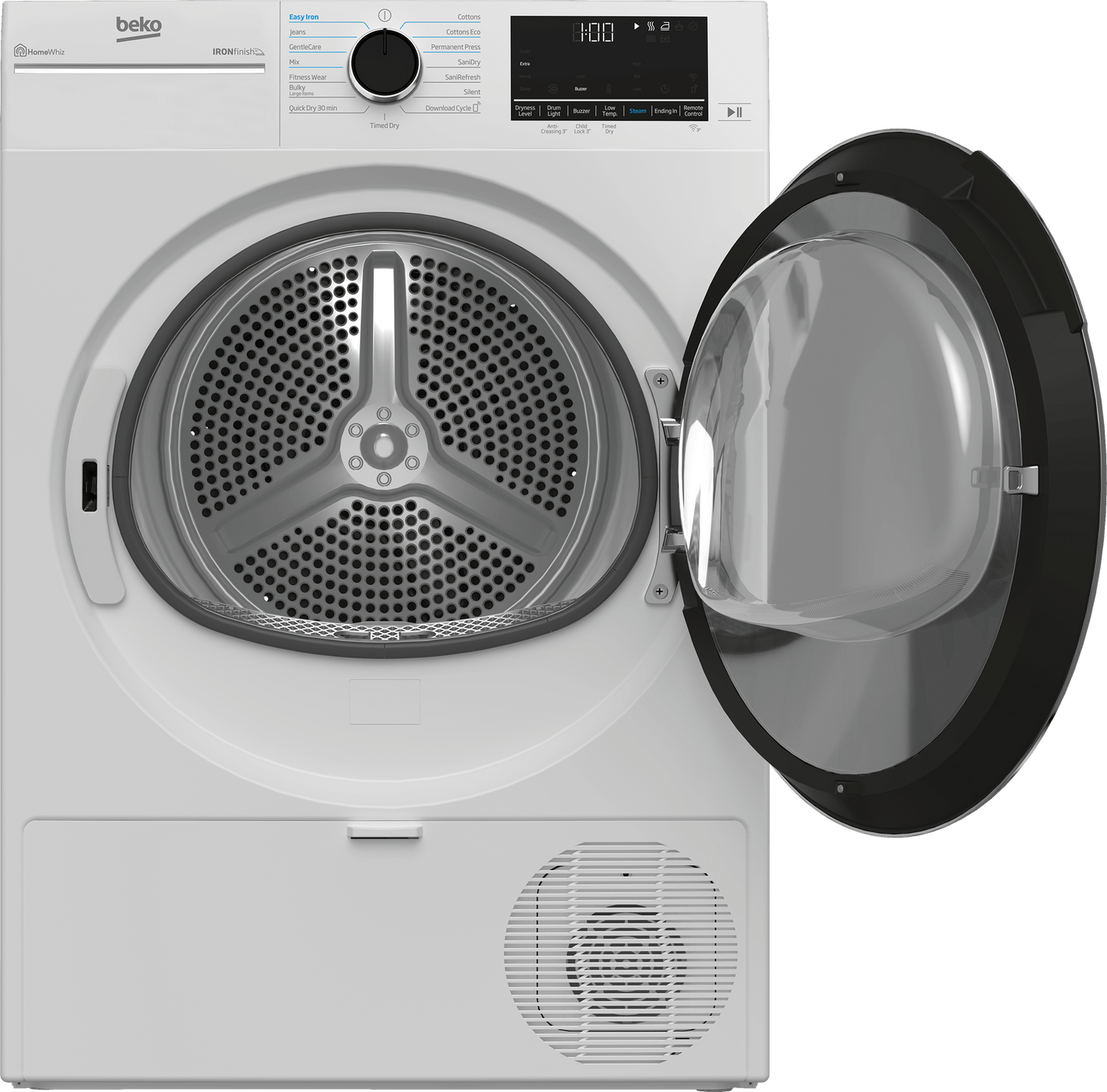 Beko HPD24414W 24" Heat Pump Ventless Front Load Dryer