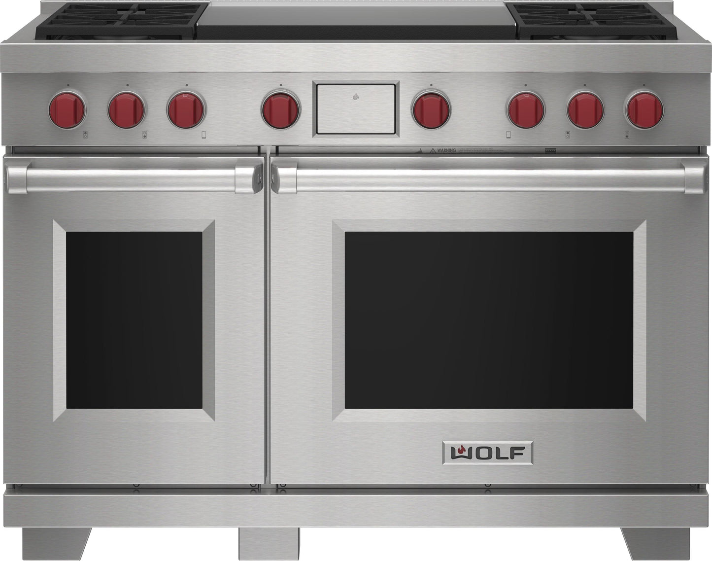 Wolf DF48450DGWHP 48" Dual Fuel Range - 4 Burners And Infrared Dual Griddle