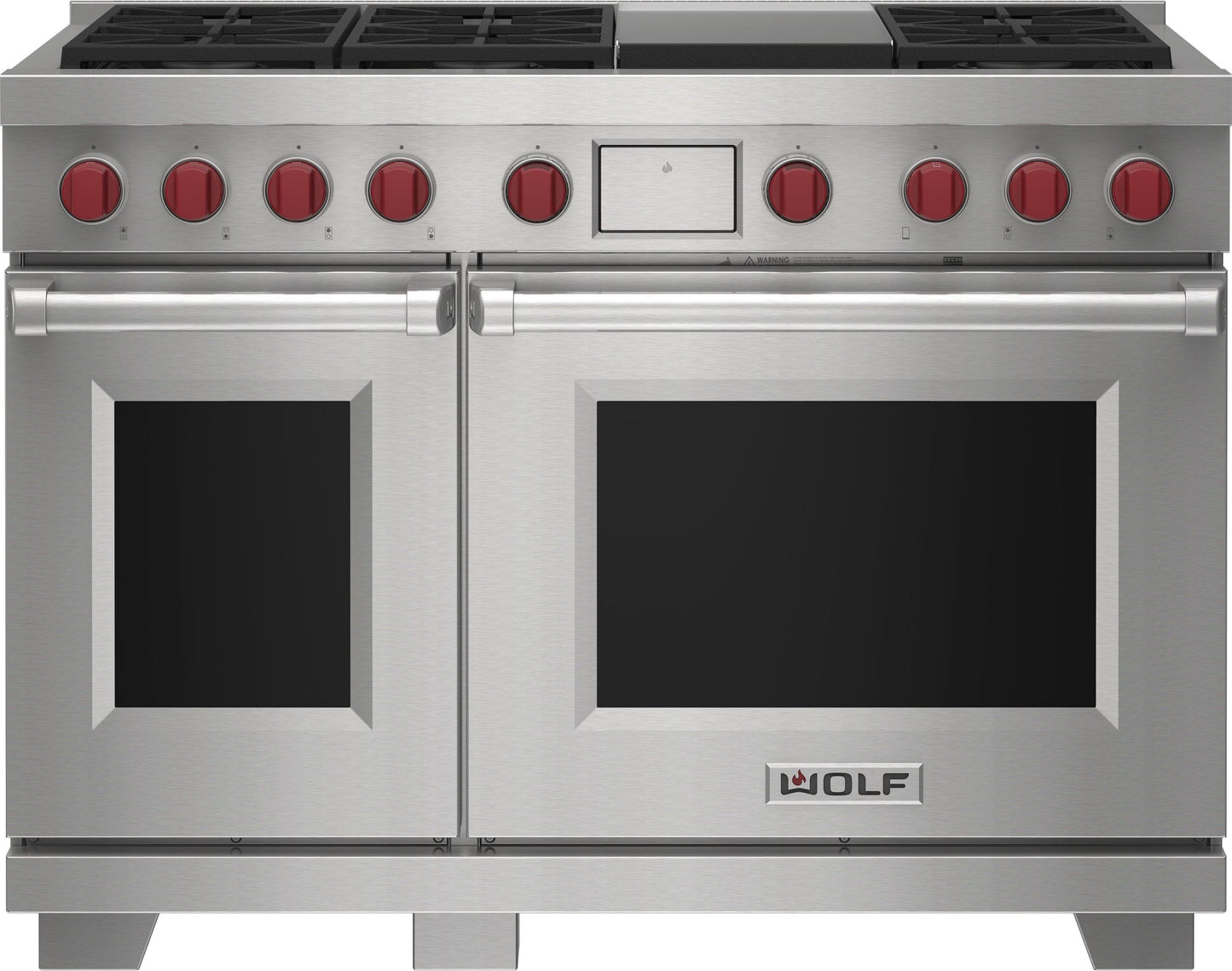 Wolf DF48650GBKP 48" Dual Fuel Range - 6 Burners And Infrared Griddle