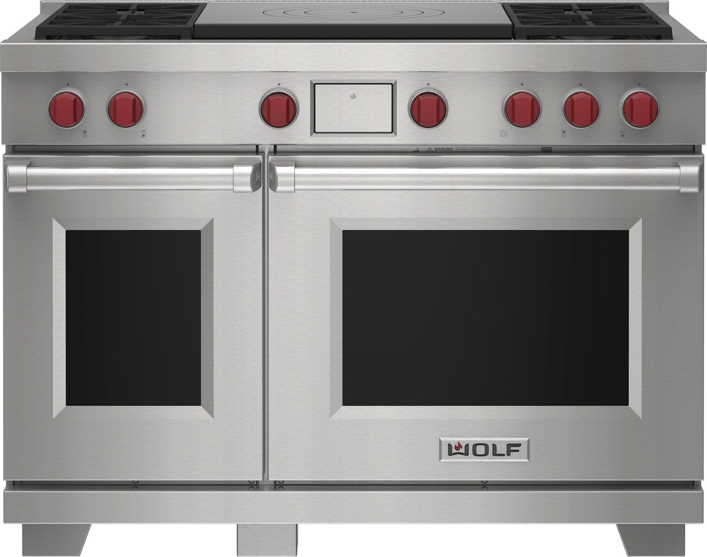 Wolf DF48450FWHPLP 48" Dual Fuel Range - 4 Burners And French Top
