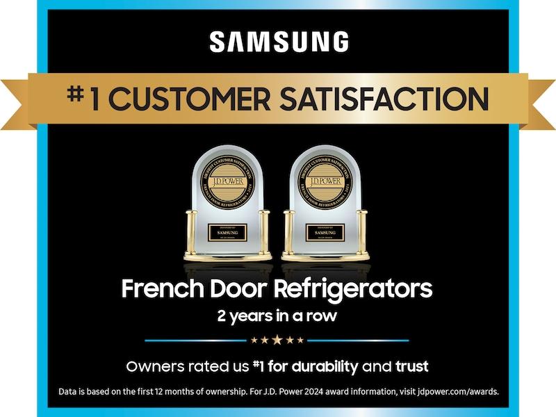 Samsung RM80F23VMR Bespoke 23 Cu. Ft. Counter Depth 4-Door French Door Refrigerator With Ai Hybrid Cooling & Beverage Center&#8482; In Stainless Steel